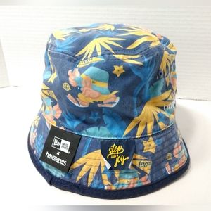 Havaianas x New Era Collab Bucket Hat Reversible Hawaiian Floral and Blue OSFM